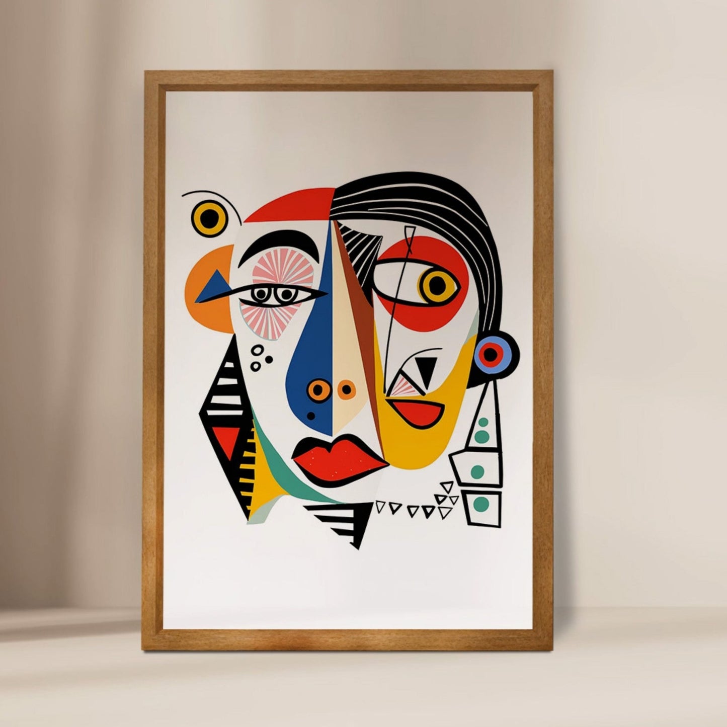 Video Mockup Vertical | Wood PortraitA3 Frame Animated Mockup | Frame Video Mockup | Natural Shadows | PSD mp4 | Frame B06H - KosmosMockups