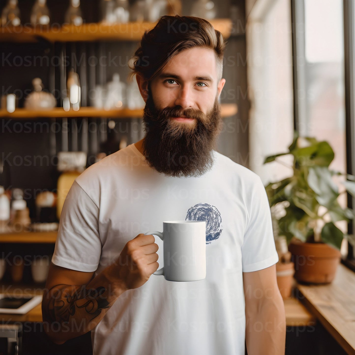 Mug mockups, father's day mug mockup, dad mockups bundle, white mug mockup, blank mug mockup - KosmosMockups