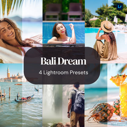 4 Mobile Lightroom Presets, Lightroom Mobile Presets, Instagram Preset, Preset Lightroom, Desktop Presets - Bali Dream , DigitalexpressStore - KosmosMockups
