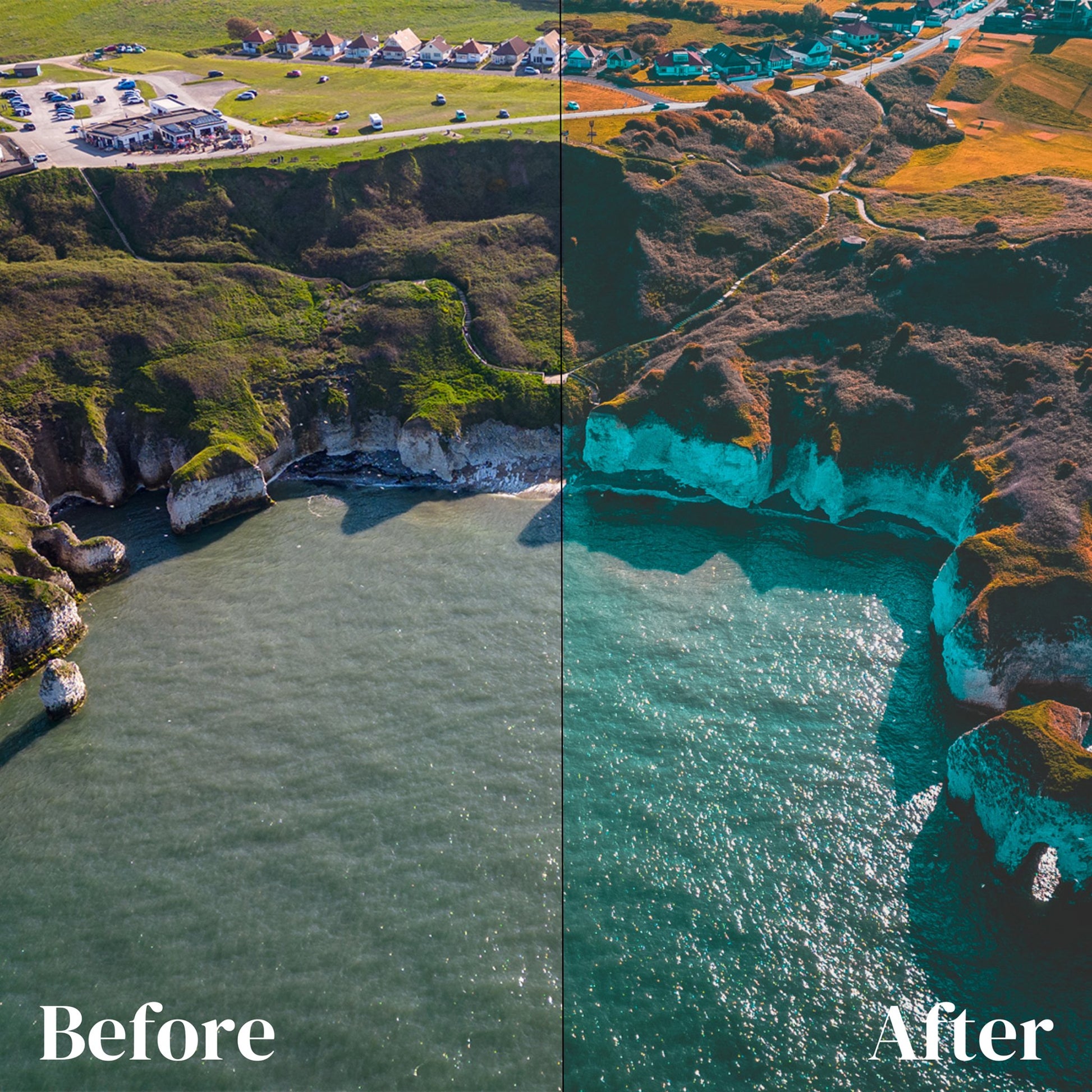 6 DARK TEAL Preset | XMP - Files for Lightroom and Camera Raw | Moody Presets, Outdoor Presets, dark photo filter - KosmosMockups