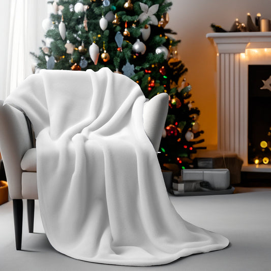 Blanket Mockup for Canva | Blanket in a chair | Drag and drop in Canva & Smart Object for Photoshop | Digital Download. - KosmosMockups