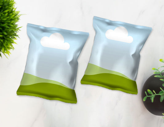 Free Chip Bag Mockup - Party Favor, Canva and Photoshop Editable - KosmosMockups