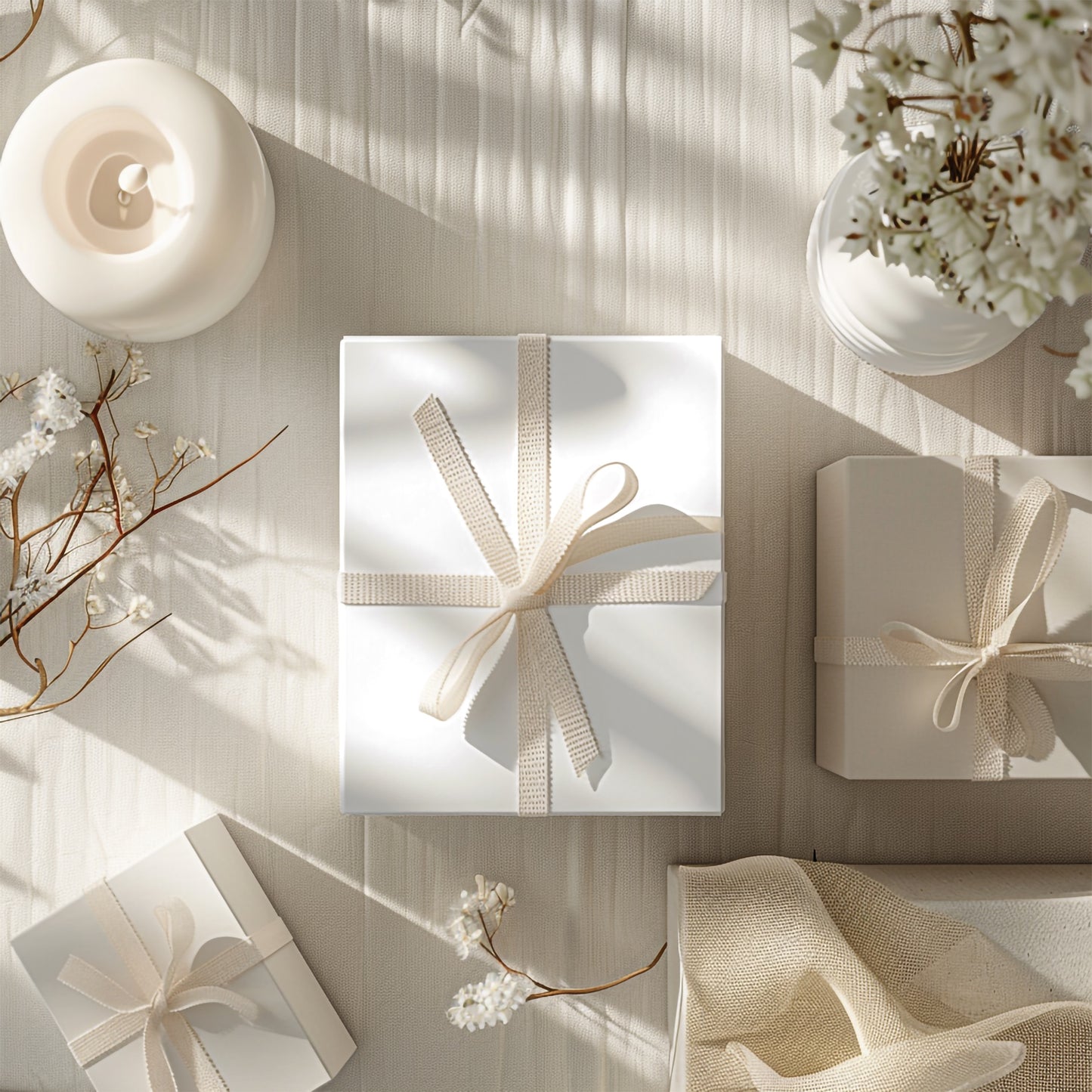 75+ Gift Box and Wrapping Paper Mockup Bundle for Canva Easy Use Transparent PNG Drag And Drop Gift Paper Mockup Product Gift Box Template