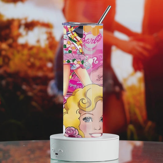20oz Tumbler Canva Rotating Video Mock-Up, Valentine Day Background - Easily place your design in CANVA