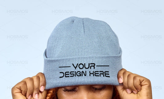 Grey Beanie Mockup, Head Preview Beanie Mockup, Beanie Mockup , Beanie Mockup Template, Beanie Mockup Free, Beanie Mockup Free Download, Blank Beanie Mockup, Beanie Mockup Generator - KosmosMockups