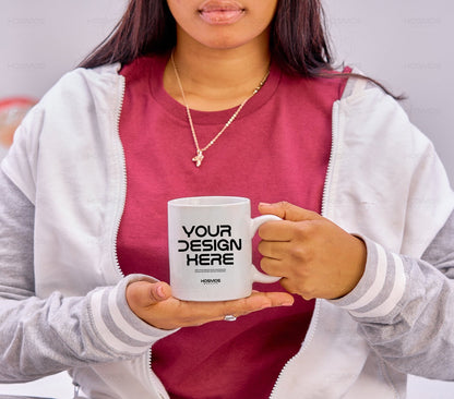Set of 11 oz mug mockup, white mug mockup, styled mug mockup in hands, mug stock photo, outdoor mug mockup, blank two & single mug mockup - KosmosMockups